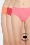 Rosaline Medium Rise Full Coverage Hipster Panty (Pack of 3) - Multicolor — thumbnail 1